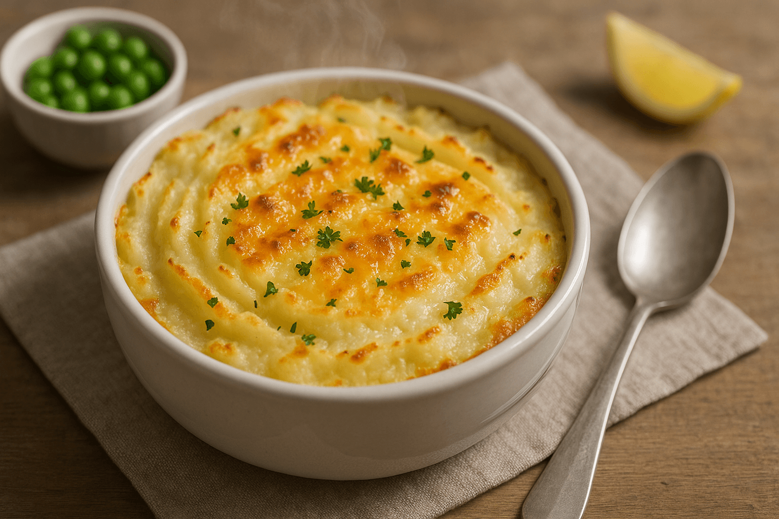 Classic British Creamy Cod and Potato Pie
